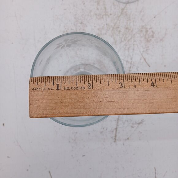 Libbey Premiere Snowflake Glasses Set of 4 ~ 2 Goblet & 2 Tumbler Glass - Picture 15 of 15